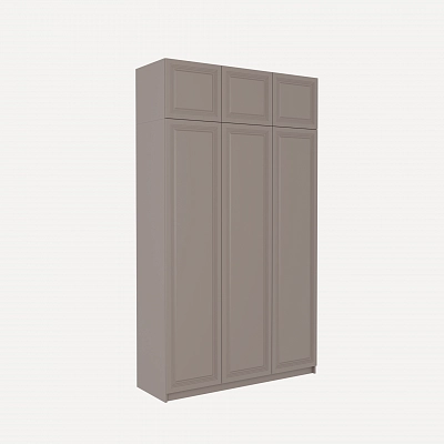 Шкаф с антресолью и фрезерованными фасадами Марс Кашемир (Оргей)